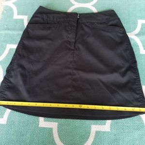 Black golf skort